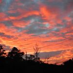 Lever de soleil à la traversée de la rivière Marolakana