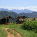 Vue du massif du Marojejy depuis la route Anjanaharibe-Sud